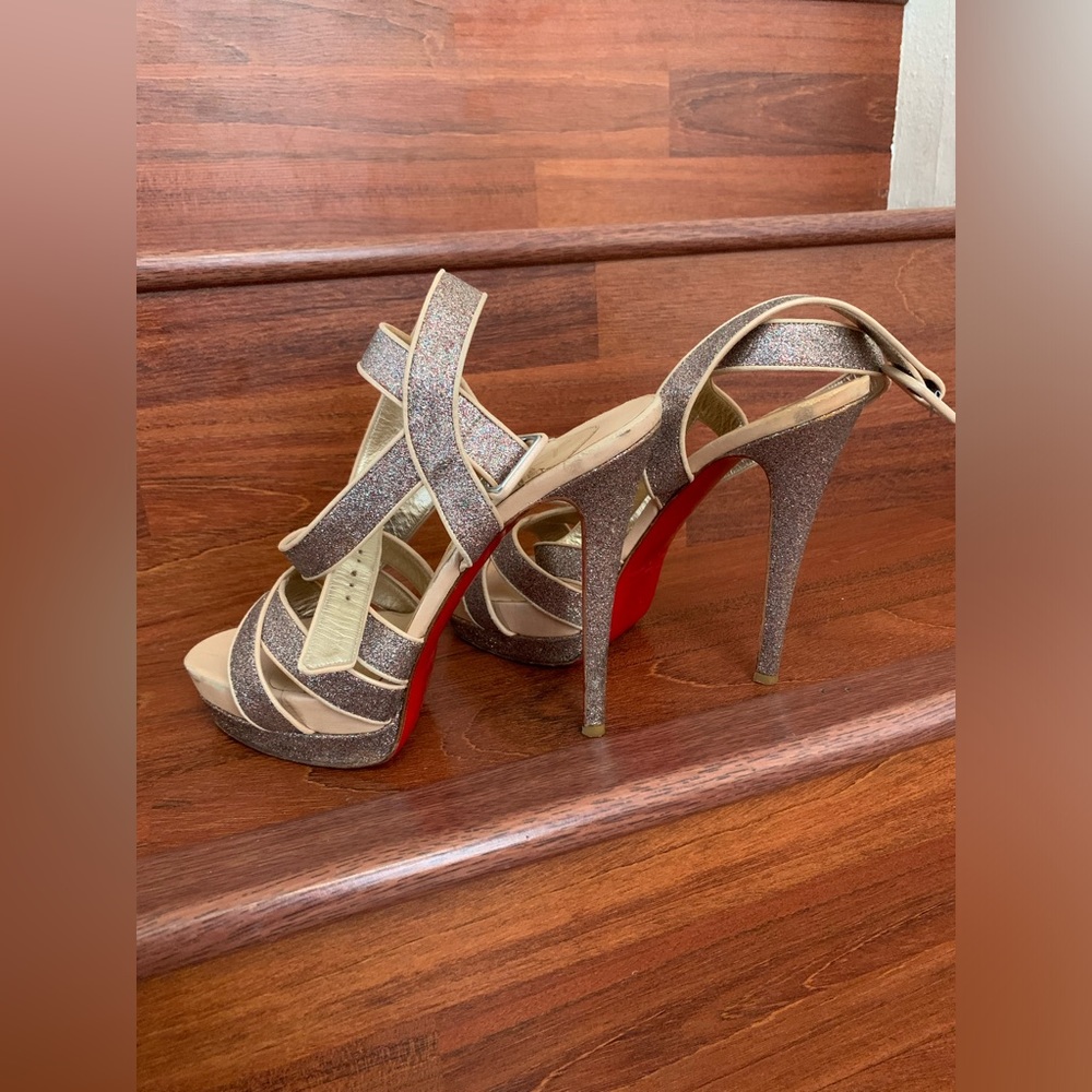 Gorgeous Christian Louboutin Glitter Sandals